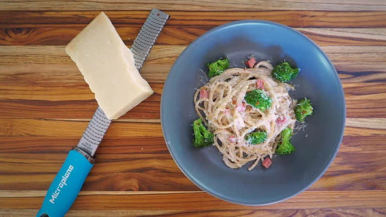 parmesan with creamy pasta