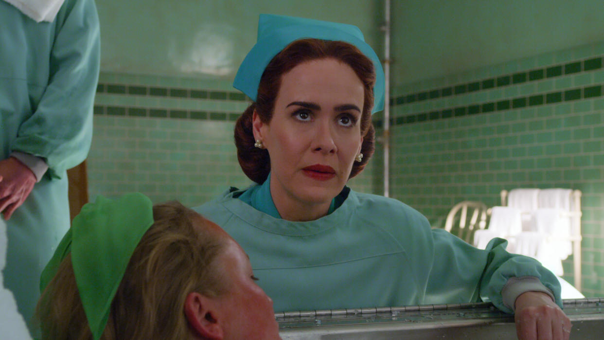 Sarah Paulson plays the title role in Netflix series 'Ratched'. (Credit: Netflix)