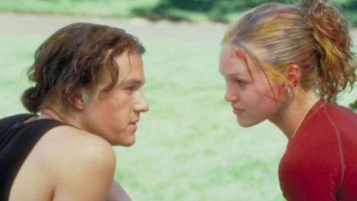  Heath Ledger and Julia Stiles in 10 Things I Hate About You. 