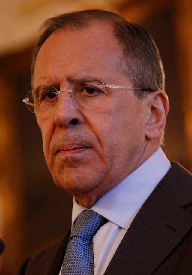 Russian Foreign Minister Sergey Lavrov