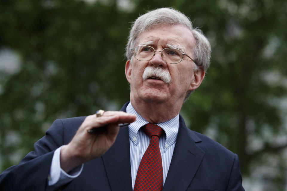 National security adviser John Bolton.  (Photo: AP/Evan Vucci)