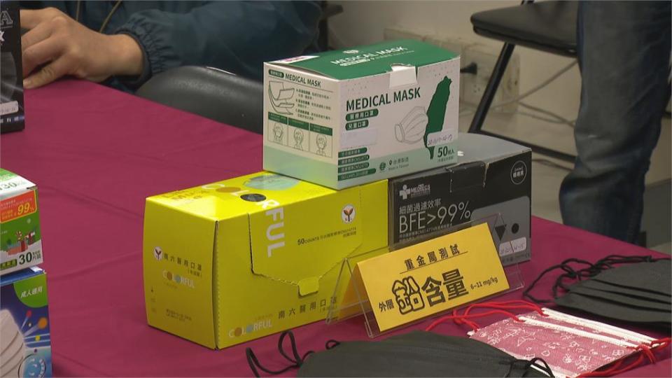 抽測市售口罩 3件含鉛19件測出揮發有機物