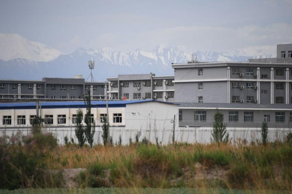 This photo taken on June 4, 2019 shows a facility believed to be a re-education camp where mostly Muslim ethnic minorities are detained, north of Akto in China's northwestern Xinjiang region.