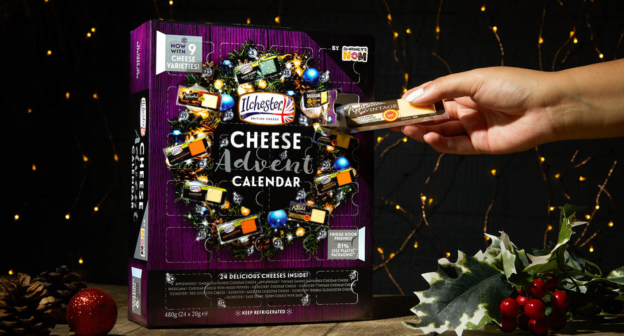 The popular cheese advent calendar is back for another year. (So Wrong It’s Nom)