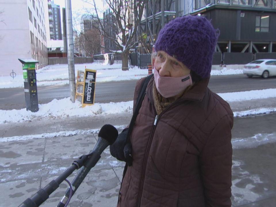 'I think there are better things to put your energies in right now,' downtown Ottawa resident Ann Cameron said of this weekend's truck convoy.  (CBC - image credit)