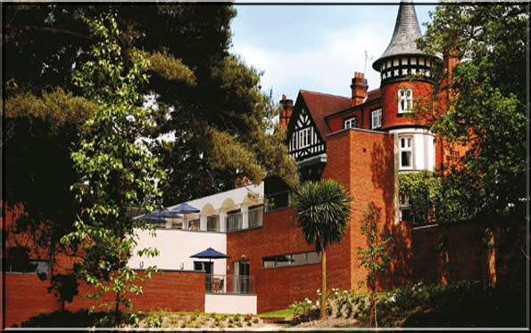 <b><p>Macdonald Berystede Hotel & Spa (Berkshire, UK)</p></b> <p>Situated only ten minutes away from Windsor, the hotel is inhabited by the 'Blue Lady'; a chambermaid who died in a horrific fire while trying to retrieve her Madame’s jewels.</p>