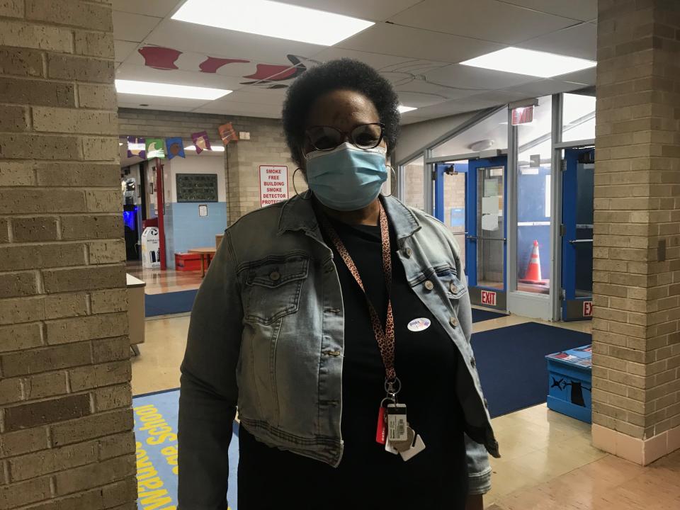 Debra Canady voted at the Milwaukee Sign Language School on the city’s northwest side Tuesday.