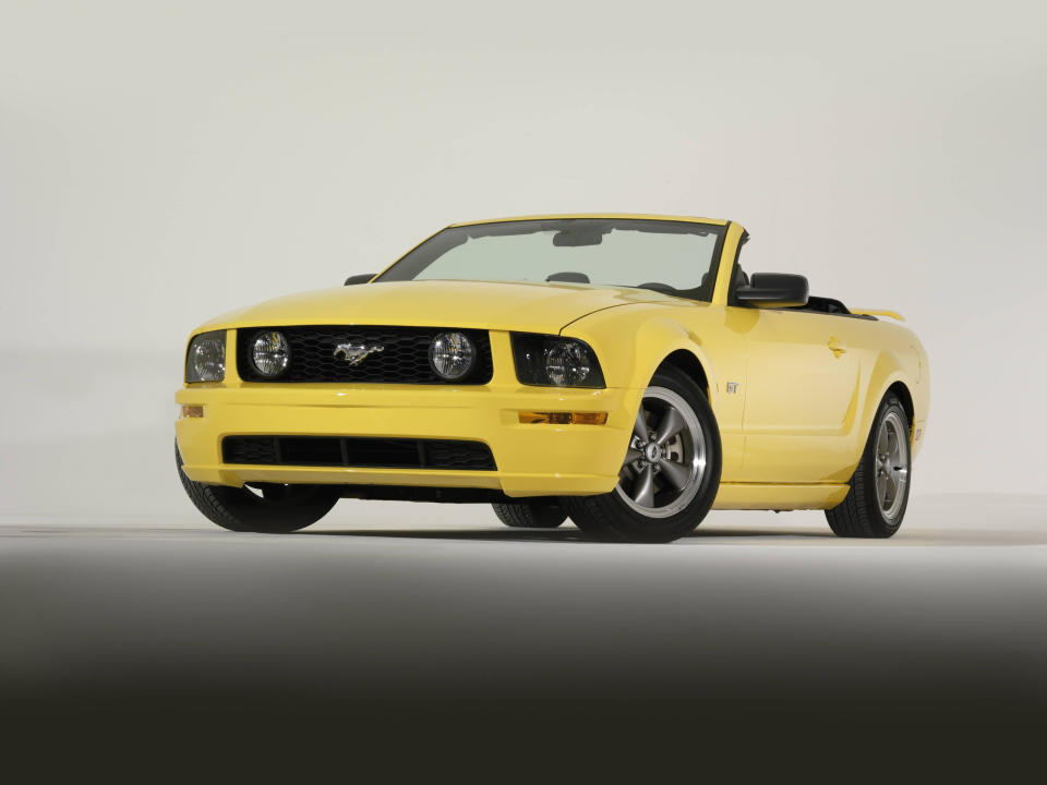 The 2004 Mustang’s design was heavily inspired by the original car’s look. (Ford)