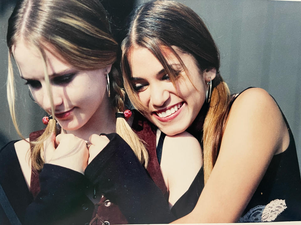 Evan Rachel Wood and Nikki Reed captured by Catherine Hardwicke on the set of 'Thirteen.'