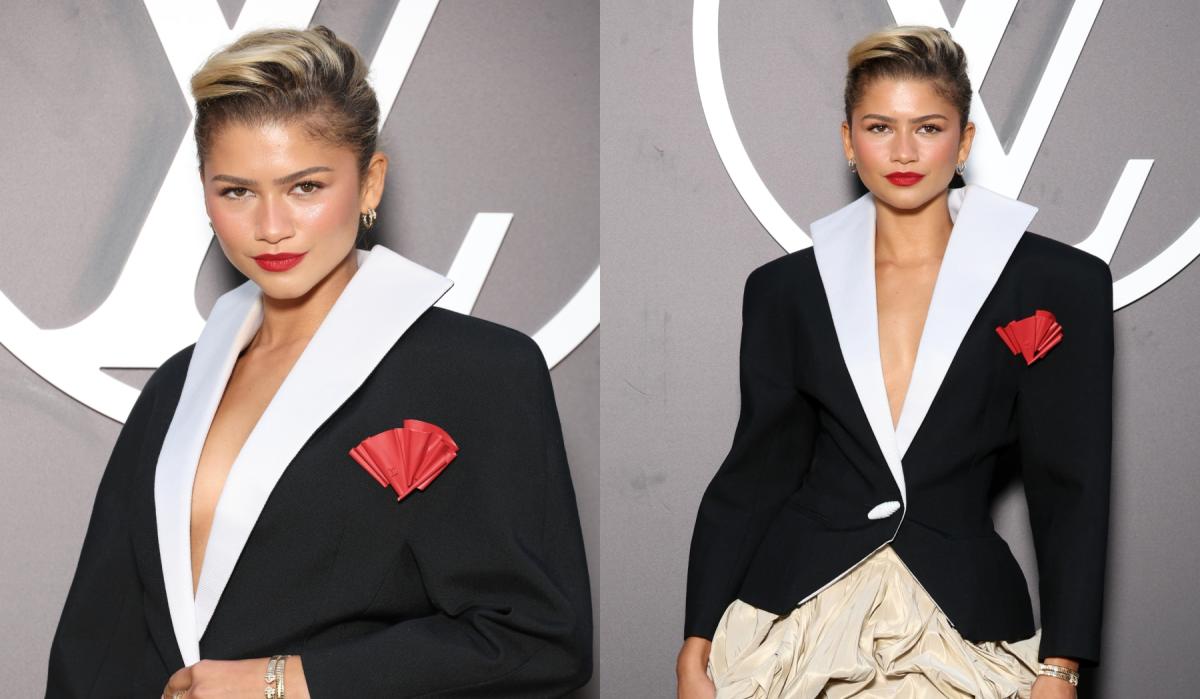 Zendaya Does Avant-garde Suiting at Louis Vuitton’s Paris Fashion Week Spring 2025 Show