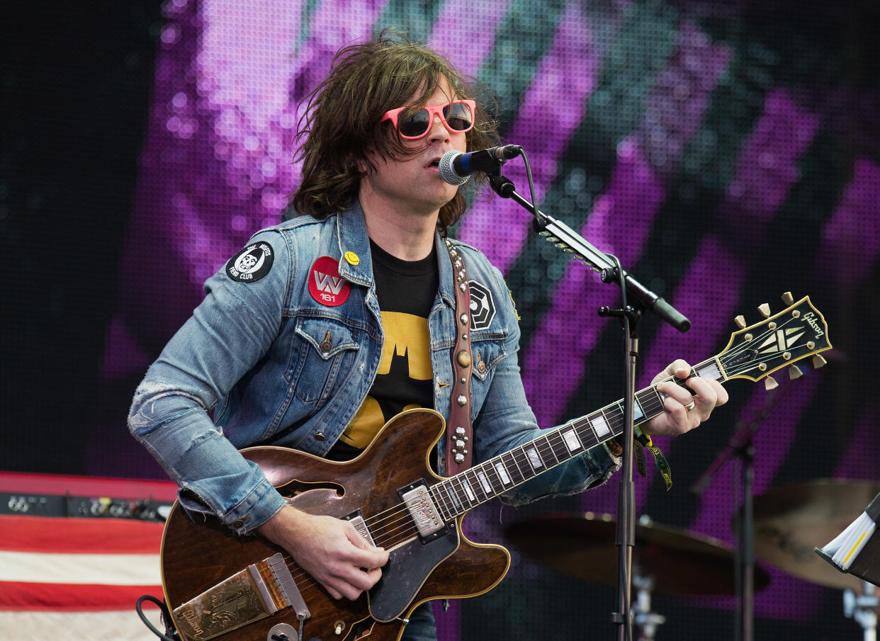 Ryan Adams performs on stage at the Invictus Games Closing Ceremony at the Queen Elizabeth Park in East London.