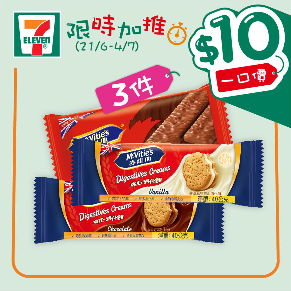 【7-11】$10一口價限時加推優惠（即日起至04/07）