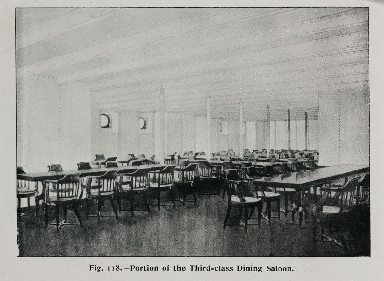 third class dining saloon