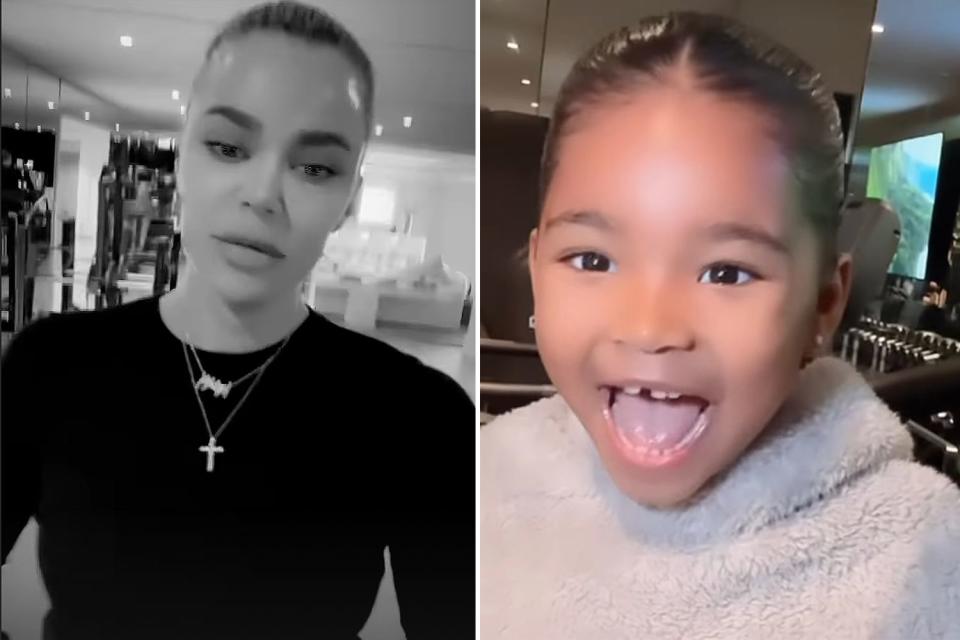 Khloé Kardashian/instagram Khloé Kardashian and daughter True