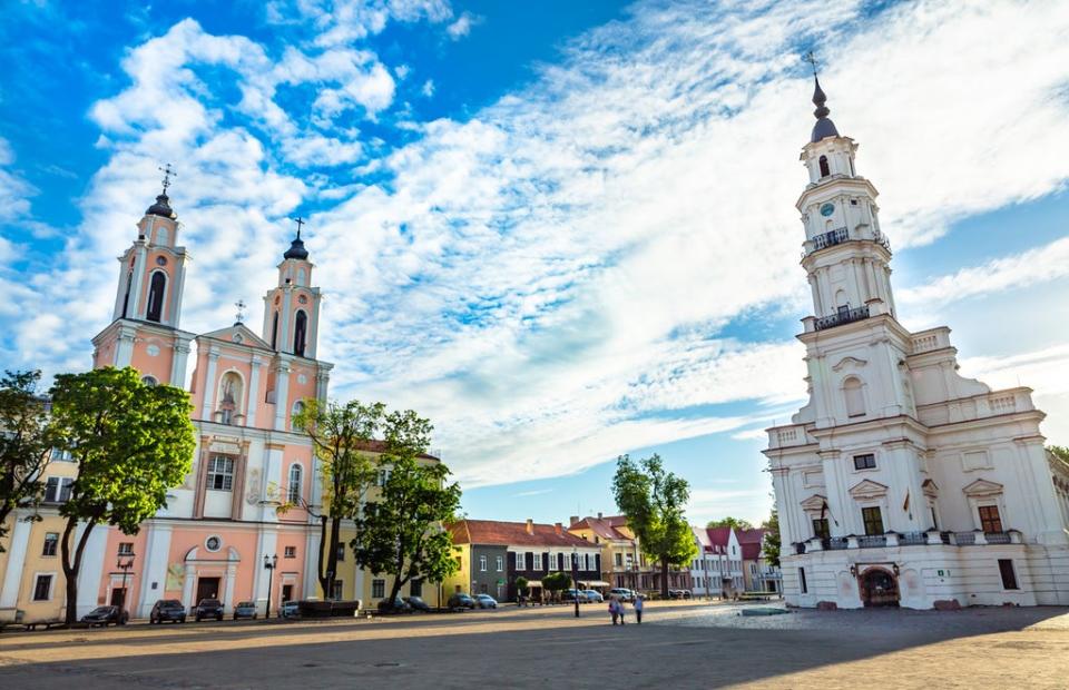 Plaza principal en Kaunas (Getty Images/iStockphoto)