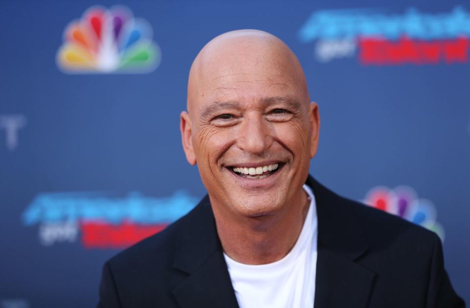 <p>Howie Mandel initially shaved his head to help <a href="https://abcnews.go.com/2020/howie-mandel-public-obsessive-compulisve-disorder-fear-germs/story?id=9153966" rel="nofollow noopener" target="_blank" data-ylk="slk:keep his mental health in check;elm:context_link;itc:0;sec:content-canvas" class="link ">keep his mental health in check</a> as he battled OCD and anxiety, but it soon turned into the <em>Deal or No Deal </em>host's signature look. </p>