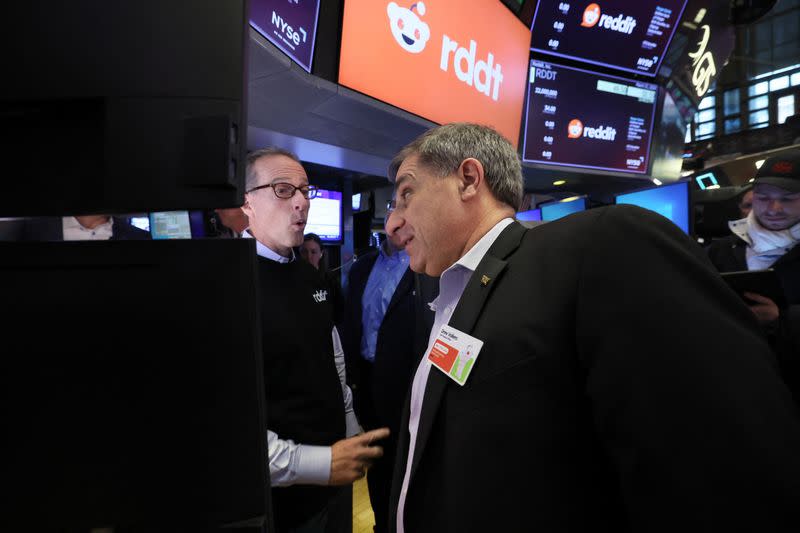 Reddit IPO at the NYSE in New York