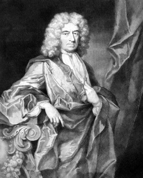 An 18th century engraving of Edward Colston - Credit: SWNS