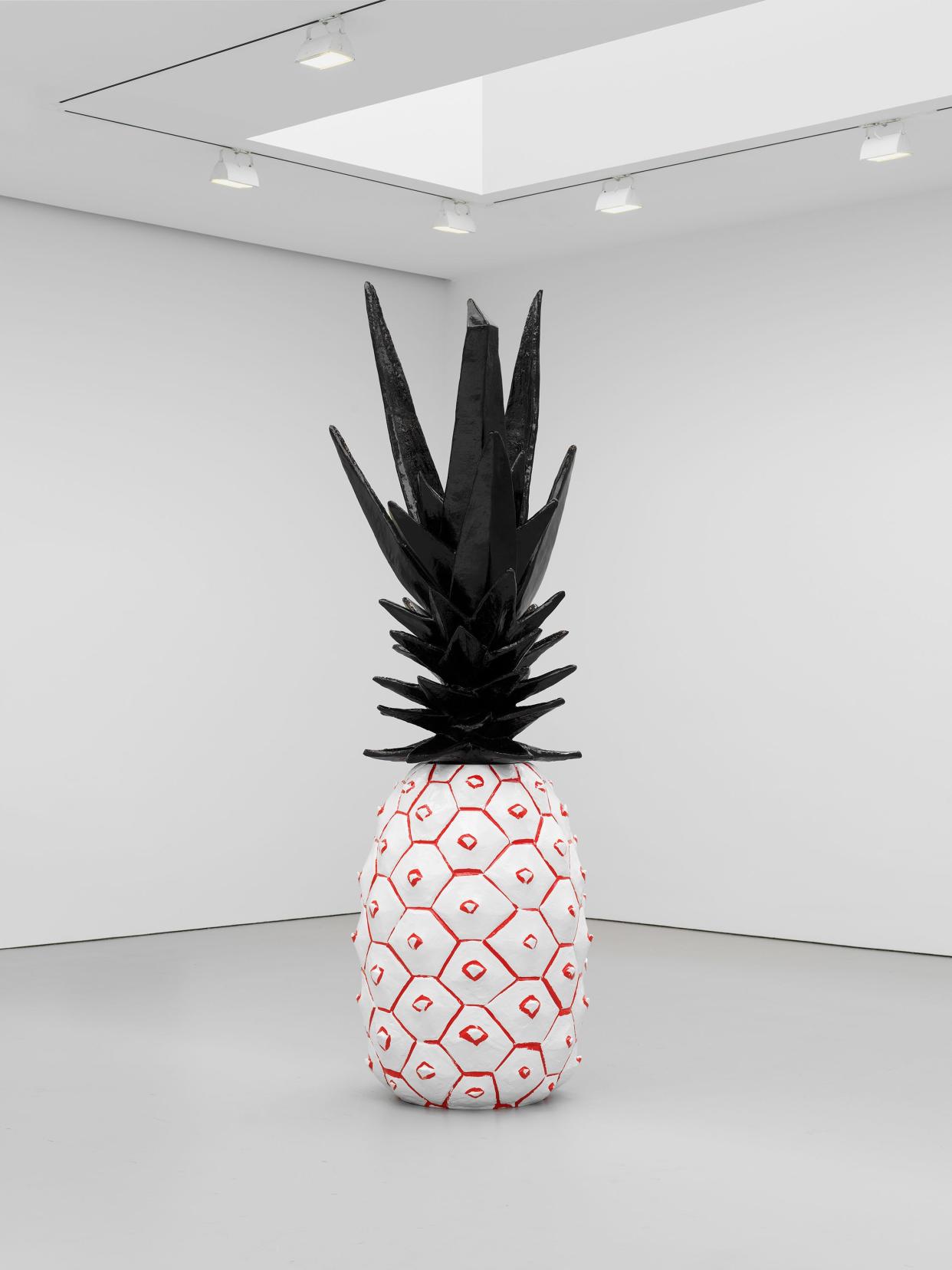 'Pineapple' is among the three sculptures on display at the Norton Museum of Art.