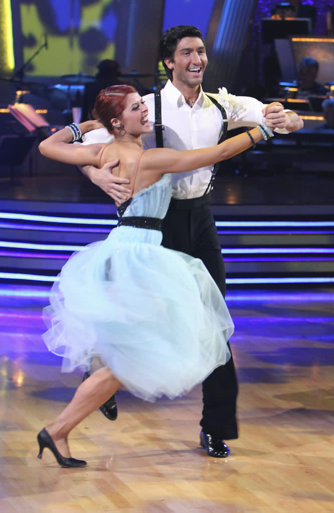 Anna Trebunskaya and Evan Lysacek on the finale of "Dancing with the Stars."