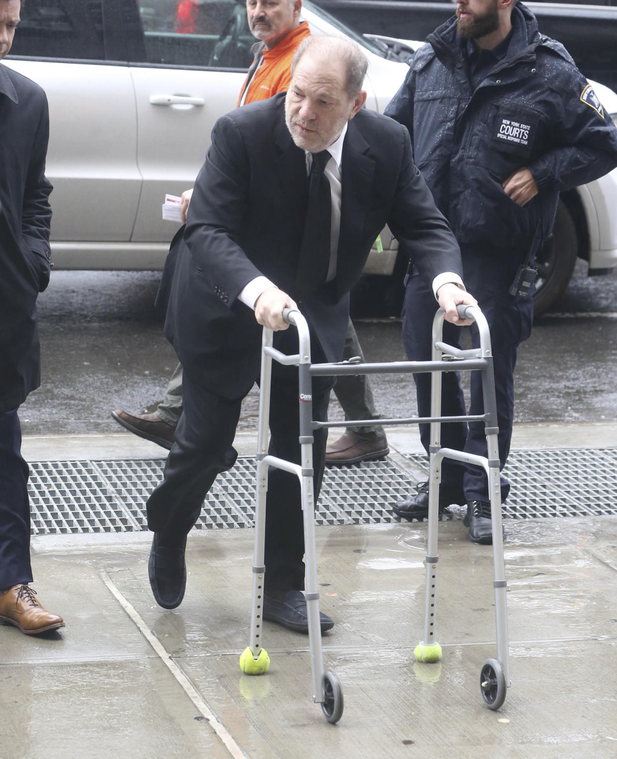 Photo by: KGC-146/STAR MAX/IPx 2020 3/22/20 Harvey Weinstein has tested posiitive for Coronavirus. STAR MAX File Photo: 1/16/20 Harvey Weinstein arrives at his sexual assault trial in New York City.