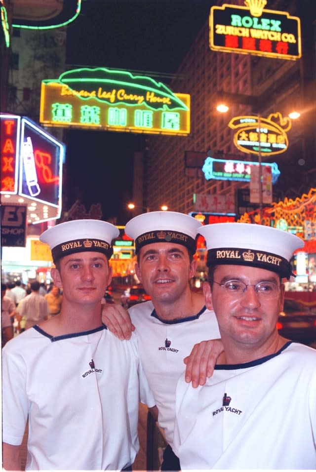 File photo of British sailors in Hong Kong shortly before the 1997 handover (PA)