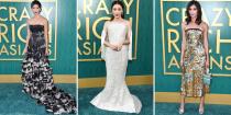 <p>Set to be one of this year's hottest films, <em>Crazy Rich Asians</em> is important for several reasons. First of all, it's Hollywood's first studio film centering around an Asian-American cast <a rel="nofollow noopener" href="https://www.hollywoodreporter.com/features/crazy-rich-asians-story-behind-rom-com-1130965" target="_blank" data-ylk="slk:in over 25 years;elm:context_link;itc:0;sec:content-canvas" class="link ">in over 25 years</a> (which is crazy in itself). Second, it features a lineup of some <em>seriously</em> rich and luxurious fashion moments sure to dazzle the big screen. For last night's Los Angeles premiere, the cast offered a sneak-peek at some of the movie's crazy rich fashion on the red carpet. From sparkling couture gowns to ornate creations from Asian designers, click through to see all the swoon-worthy looks from the premiere of <em>Crazy Rich Asian</em><em>s</em>. </p>