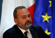 Malta's Economy Minister Chris Cardona attends a news conference with his Turkish counterpart Nihat Zeybecki (not pictured) in Valletta, Malta, March 22, 2018. Picture taken March 22, 2018. REUTERS/Darrin Zammit Lupi