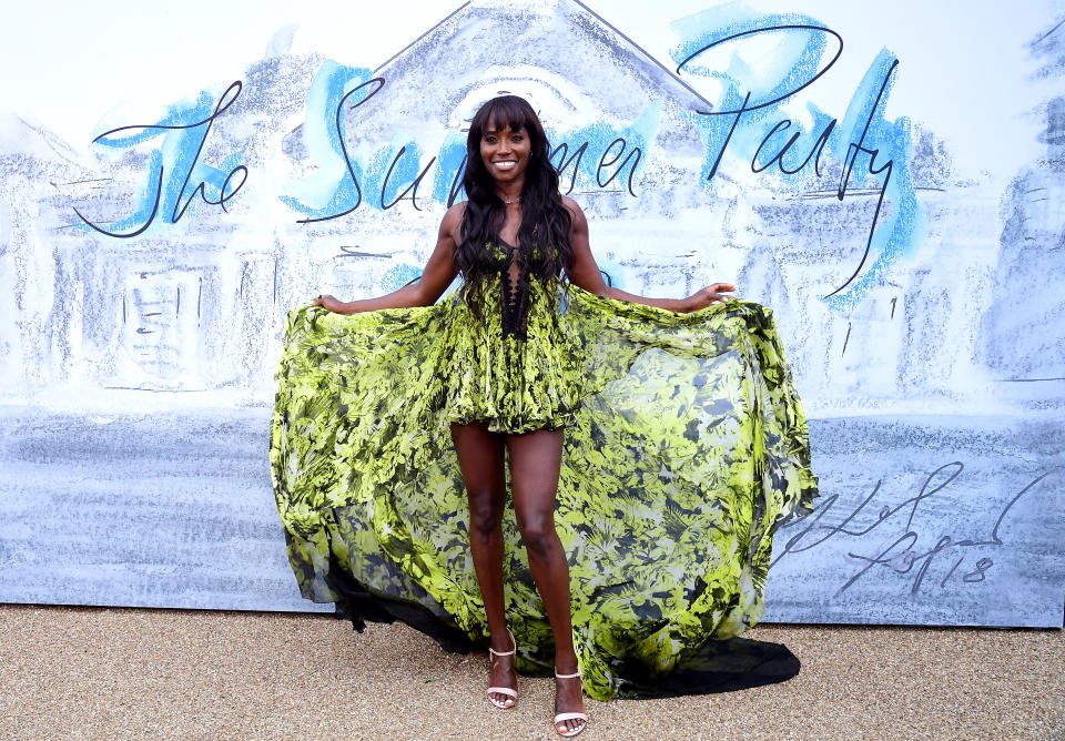 Lorraine Pascale attending the Summer Party 2019 presented by Serpentine Galleries & Chanel at the Serpentine Galleries, Kensington Gardens, London. (Photo by Ian West/PA Images via Getty Images)