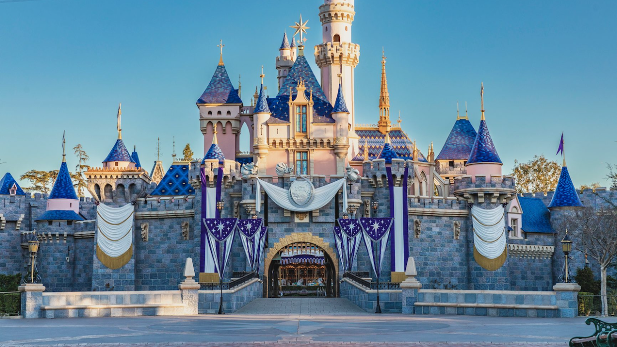  Sleeping Beauty Castle at Disneyland for 100 Years of Wonder celebration 