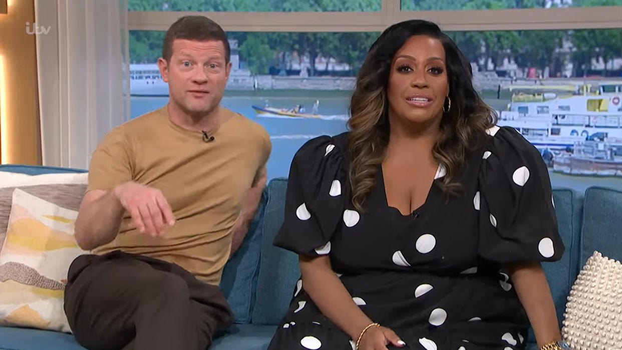 Alison Hammond and Dermot O'Leary hosted Friday's episode of This Morning. (ITV)