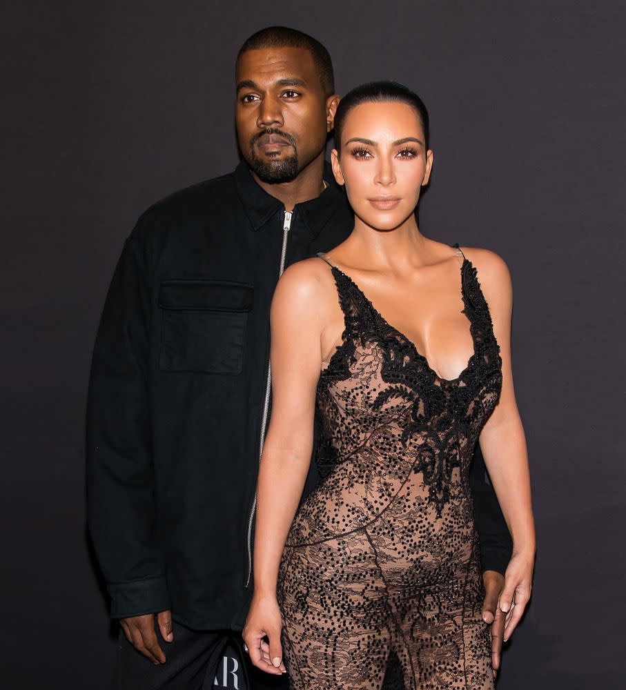 Kanye and Kim Kardashian West