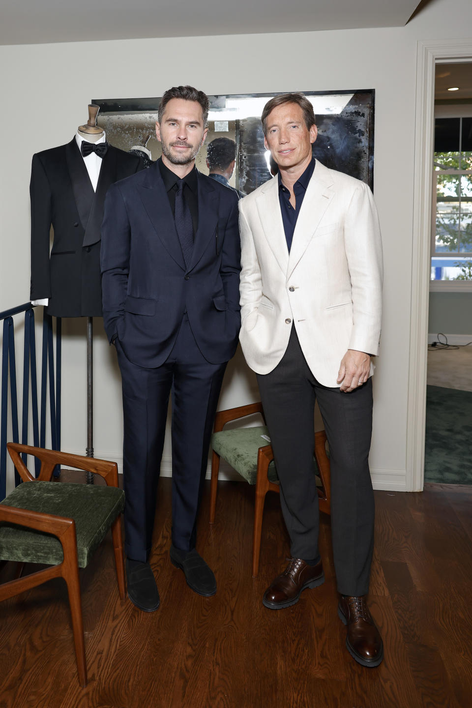 LOS ANGELES, CALIFORNIA - MARCH 14: (L-R) Luke Sweeney and Thom Whiddett attend Thom Sweeney's Los Angeles Opening Cocktail Party on March 14, 2024 in Los Angeles, California. (Photo by Stefanie Keenan/Getty Images for Thom Sweeney)