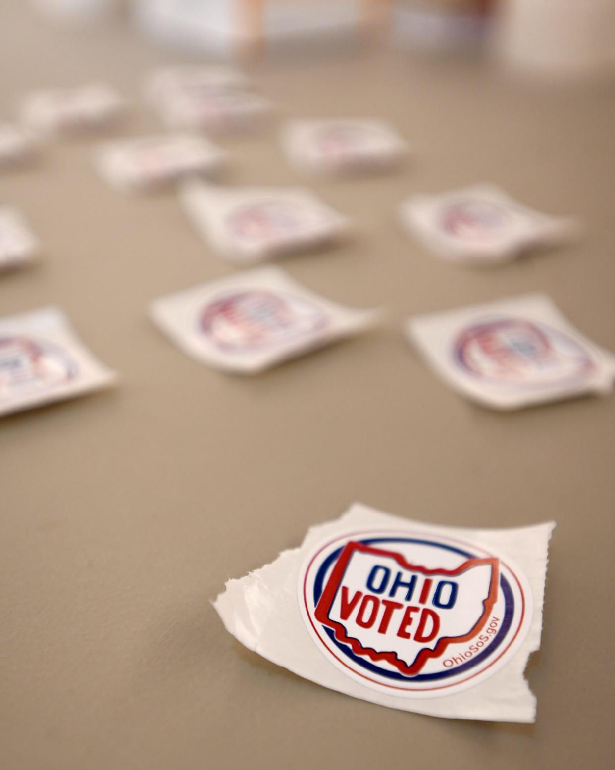 Ohio voted stickers.