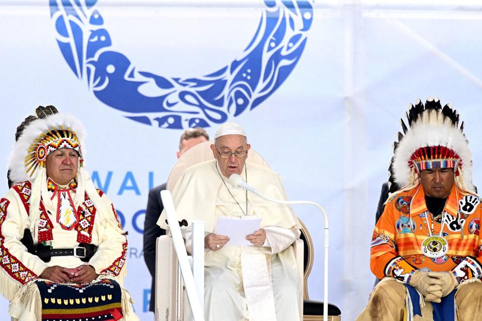 Pope Francis Visits Canada To Meet With Indigenous Communities