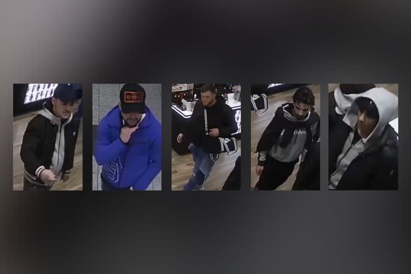 Officers want to speak to these five men following the incident