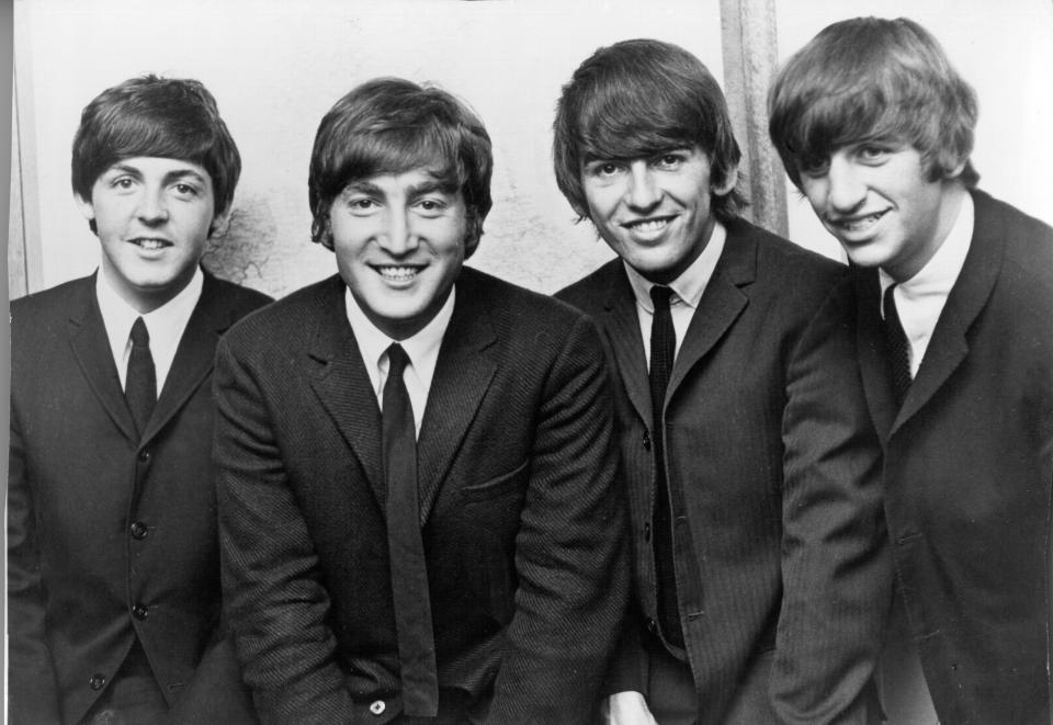 The Beatles Paul McCartney, John Lennon, George Harrison and Ringo Starr in 1962. (Getty Images)