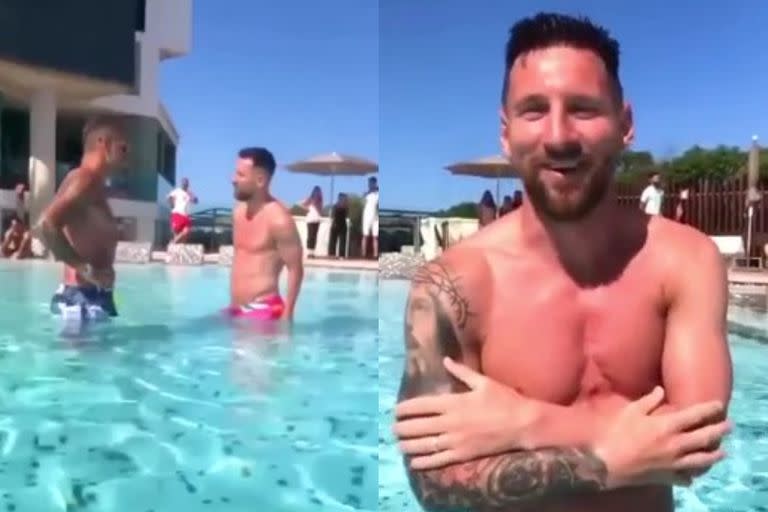 Lionel Messi tuvo problemas al recordar los nombres para un saludo