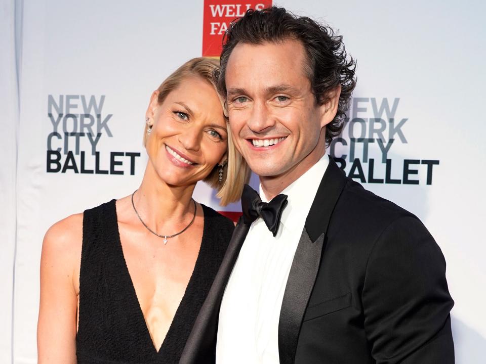 Claire Danes and Hugh Dancy attend New York City Ballet's 2021 Fall Fashion Gala at Lincoln Center Plaza on September 30, 2021 in New York City