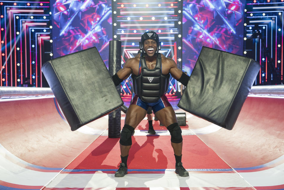 Nitro has shown some nifty moves on Gladiators, could they next be seen on the Strictly dancefloor? (BBC)