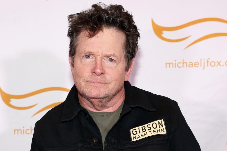 <p>Terry Wyatt/Getty</p> Michael J. Fox attends the A Country Thing Happened On The Way To Cure Parkinson