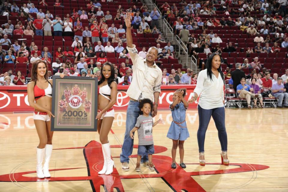 The Rockets honored Steve Frances in 2012 as a member of their 2000s Team of the Decade. (Getty Images)