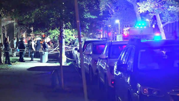 PHOTO: A 20-year-old woman was killed after she was shot in the head while pushing a baby stroller on Manhattan's Upper East Side, June 29, 2022, in New York City. (WABC)