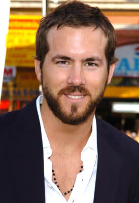 Ryan Reynolds at the Hollywood premiere of Warner Bros. Pictures' Batman Begins