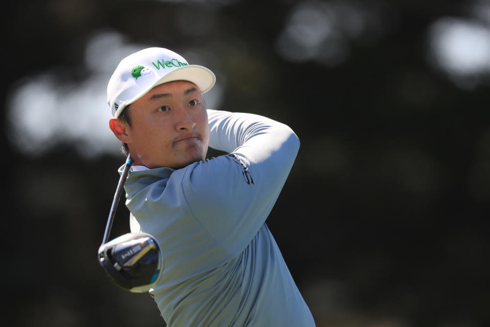 Haotong Li at the PGA Championship