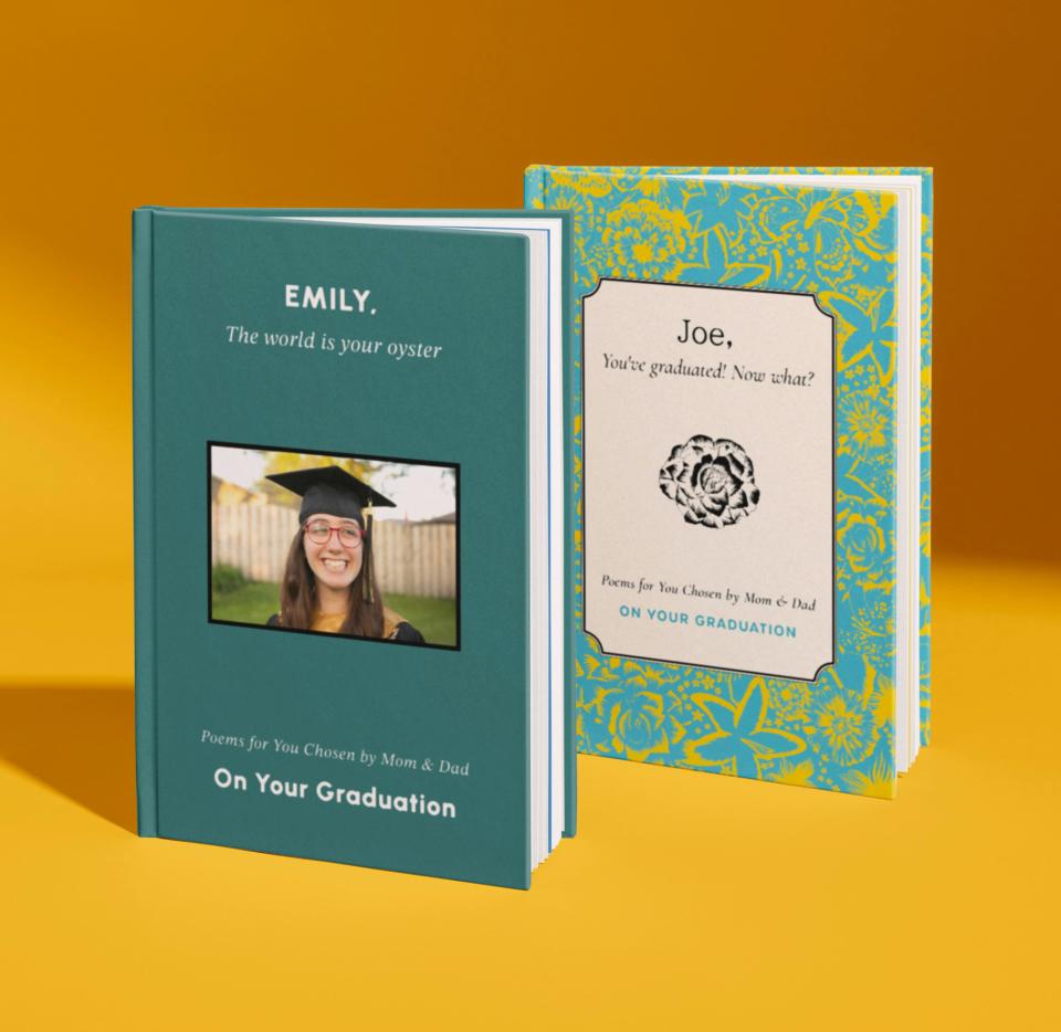 <p><a href="https://go.redirectingat.com?id=74968X1596630&url=https%3A%2F%2Fwww.wonderbly.com%2Fpersonalized-products%2Fpoetry-graduation-edition-book%3Fgclid%3DCjwKCAjwh4-wBhB3EiwAeJsppPgQ34UjE1_VBgl8VDLn67b9BtZ6-N8IkpF8DHCs_68SsNf6QVw_HRoCH2cQAvD_BwE&sref=https%3A%2F%2Fwww.thepioneerwoman.com%2Fhome-lifestyle%2Fg60320258%2Fbest-graduation-gifts-for-daughter%2F" rel="nofollow noopener" target="_blank" data-ylk="slk:Shop Now;elm:context_link;itc:0;sec:content-canvas" class="link ">Shop Now</a></p><p>Poems for You: Graduation Edition</p><p>wonderbly.com</p><p>$39.99</p><span class="copyright">Wonderbly</span>