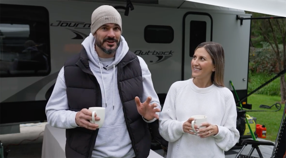 The Bachelor’s Locky Gilbert and Irena Srbinovska on The 4WD Adventure Show.