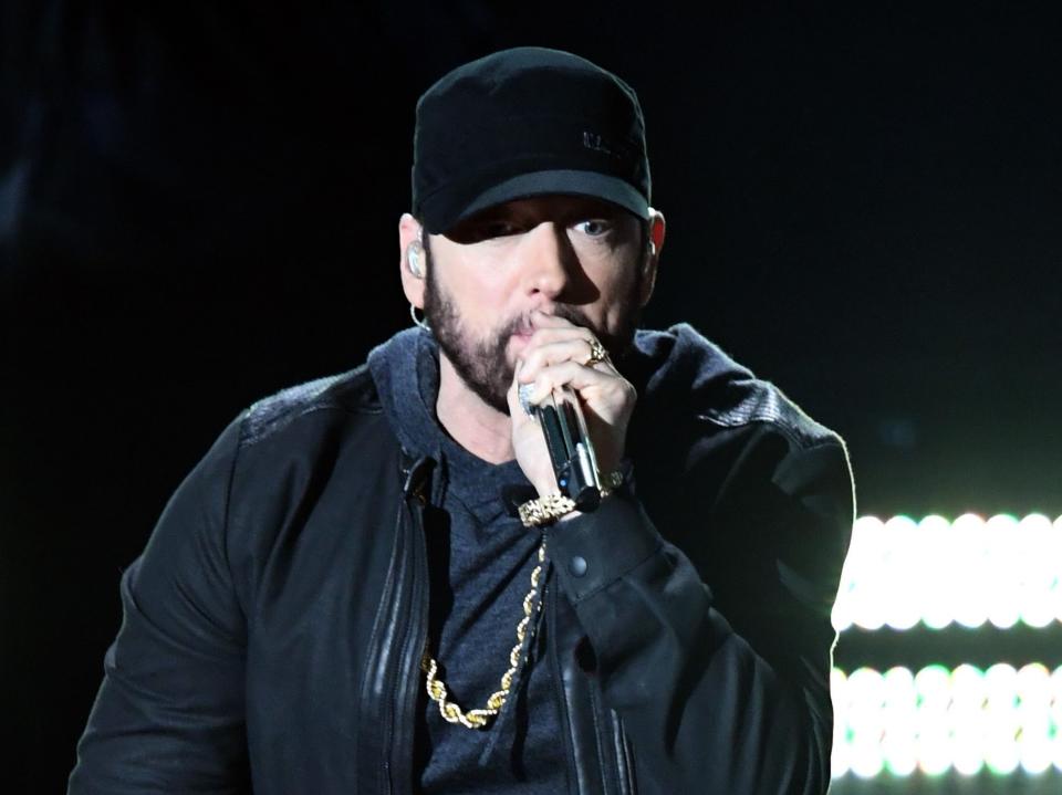 Eminem is at the centre of a  TikTok campaign to be cancelled by Generation Z usersGetty Images