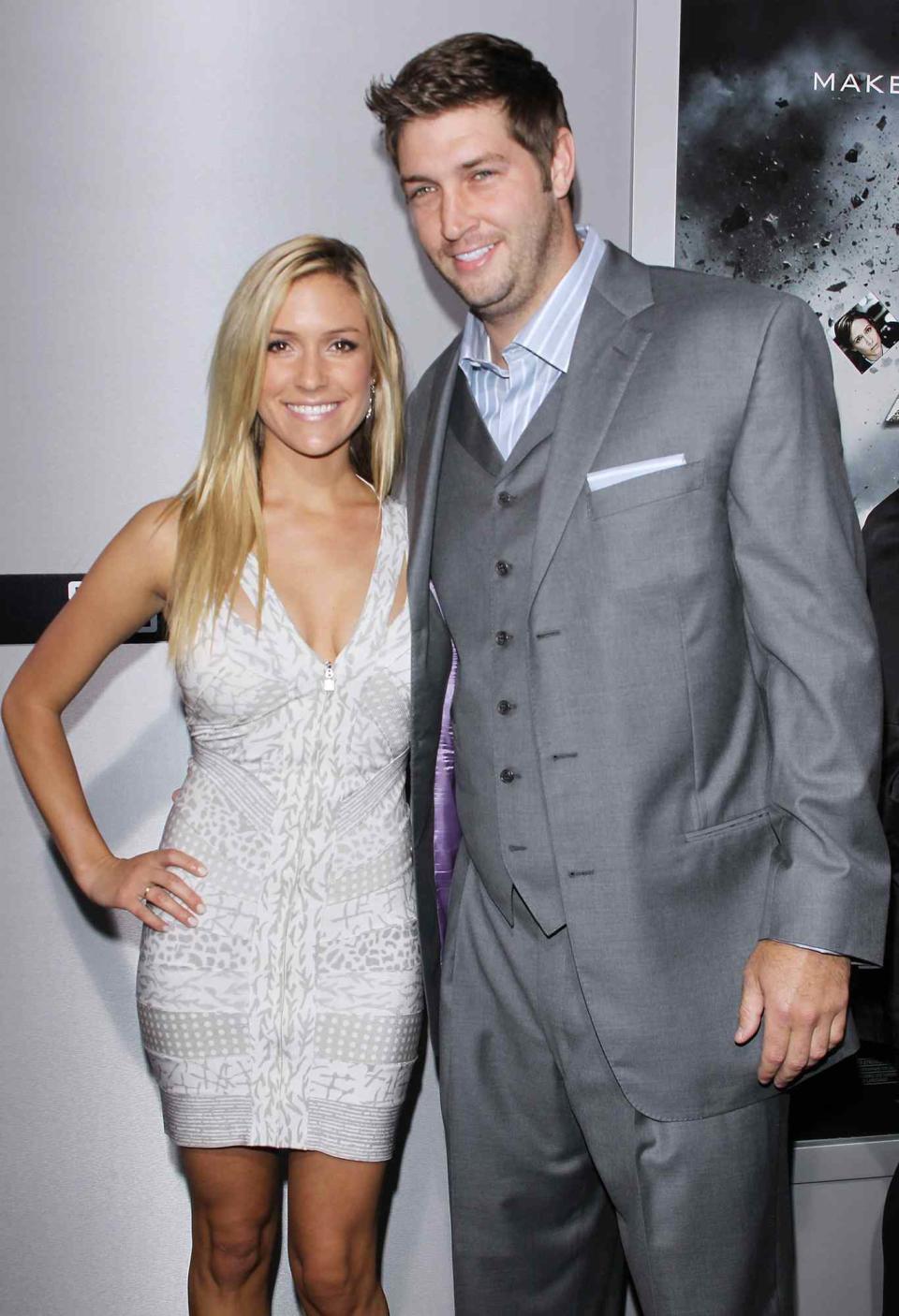 Kristin Cavallari (L) and Jay Cutler arrive at the Los Angeles premiere of "Source Code" held at ArcLight Cinemas Cinerama Dome on March 28, 2011 in Hollywood, California
