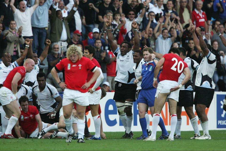 Wales suffered a shock loss to Fiji 16 years ago – and an almost identical situation in the same location could be on the cards (Getty Images)